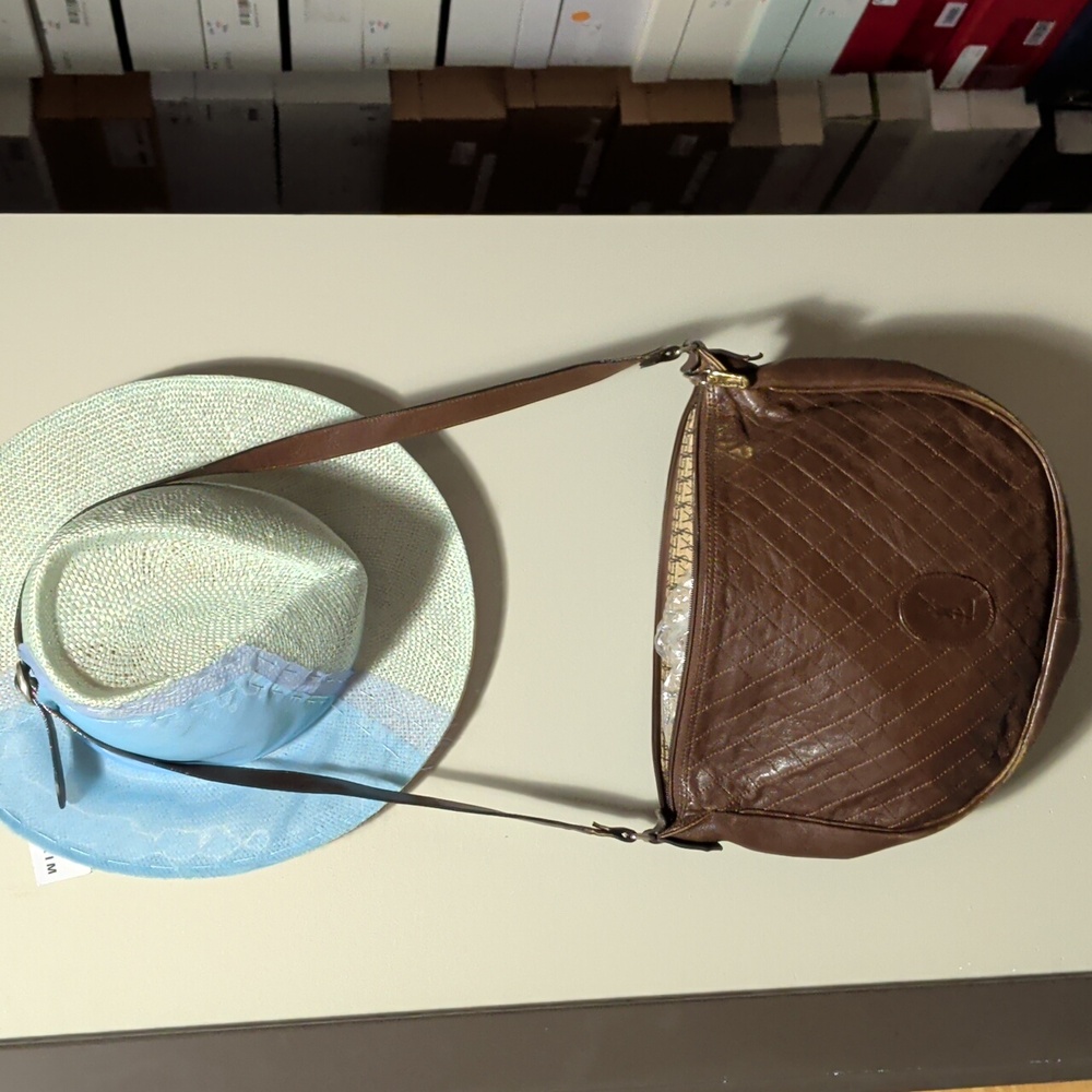 YSL Brown Quilted Leather Shoulder Bag - Picture 11 of 11